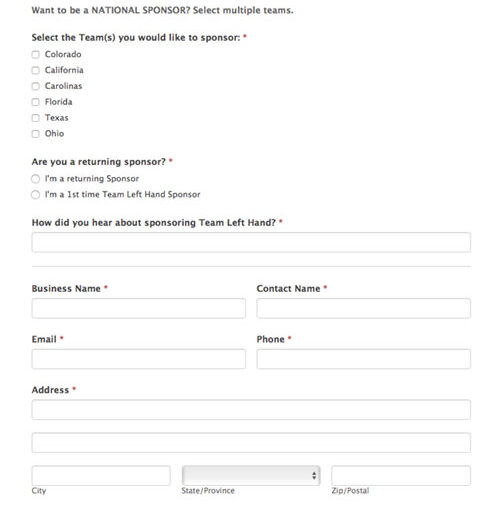 Sponsorship Form